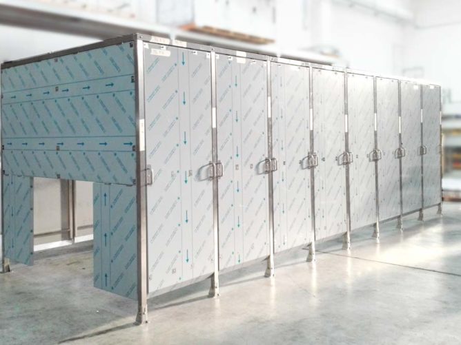 Cabina inox impianto alimentare